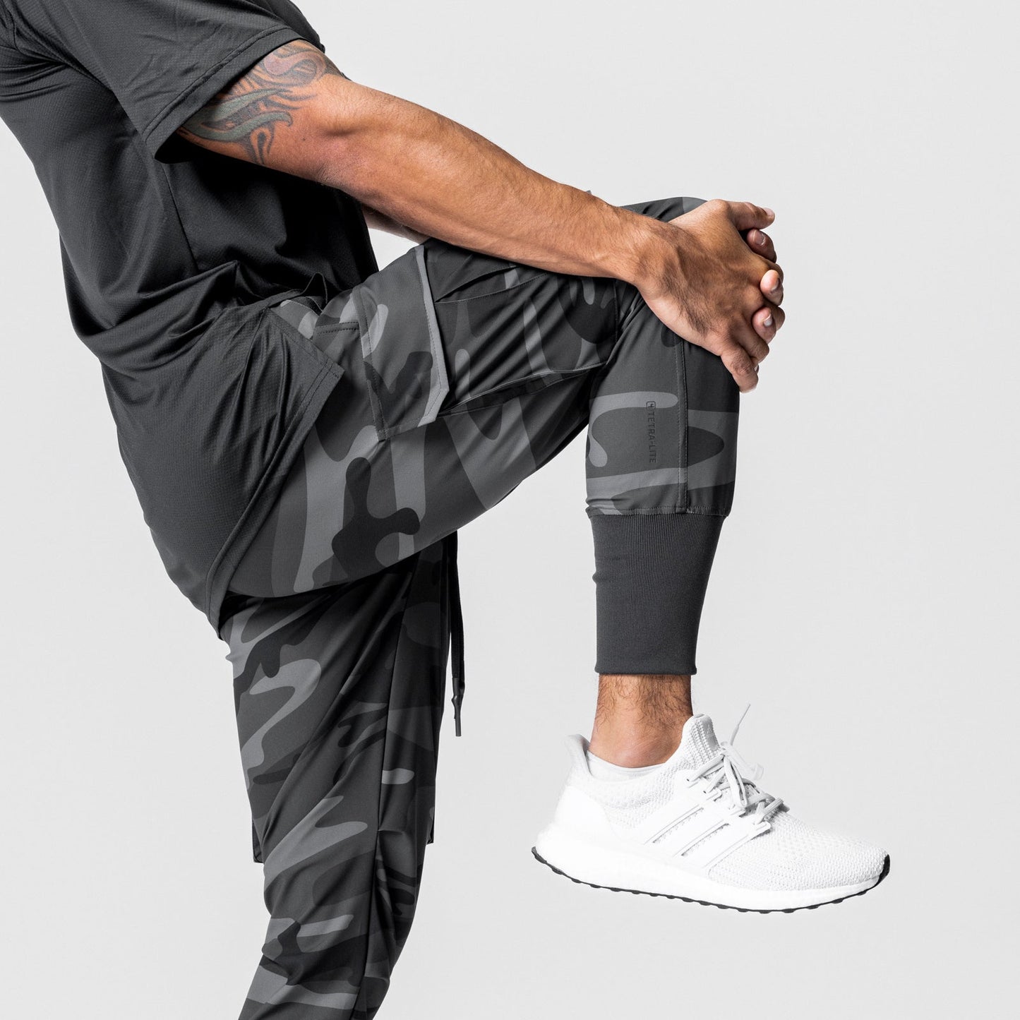 0437. Tetra-Lite® Cargo High Rib Jogger Black Camo | ASRV for sale