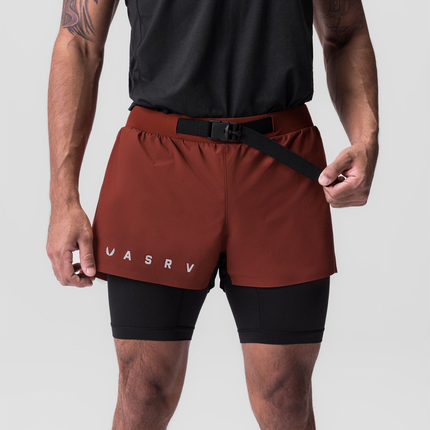 0786. Ripstop 3" Belt Pack Short Brick/Black | ASRV on sale