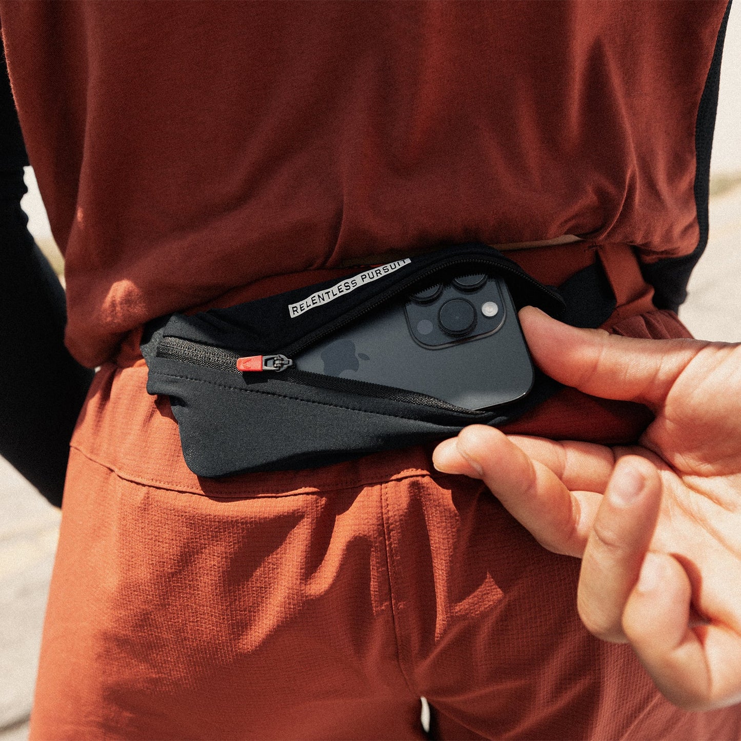 0786. Ripstop 3" Belt Pack Short Brick/Black | ASRV on sale