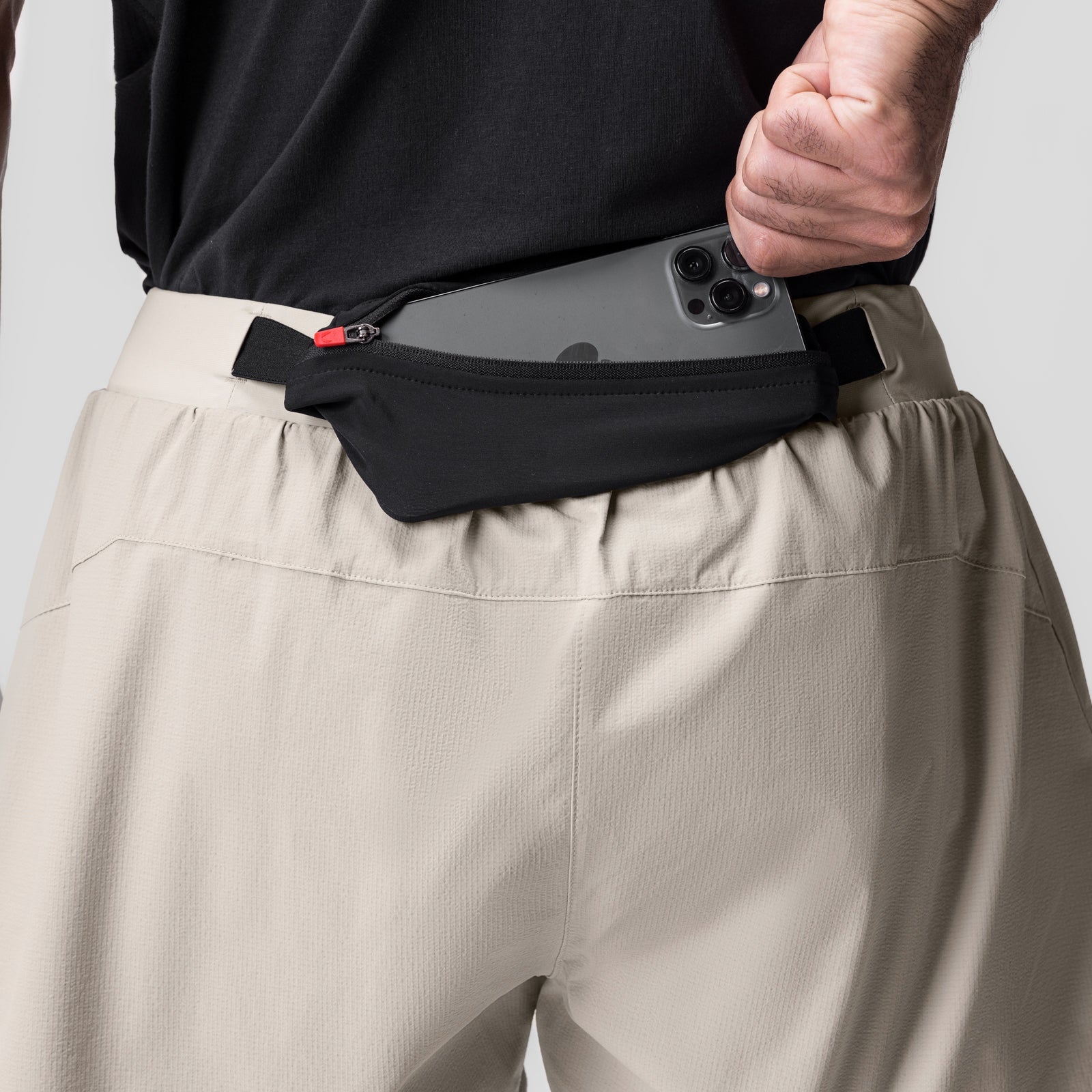 0786. Ripstop 3" Belt Pack Short Beige/Black | ASRV for sale