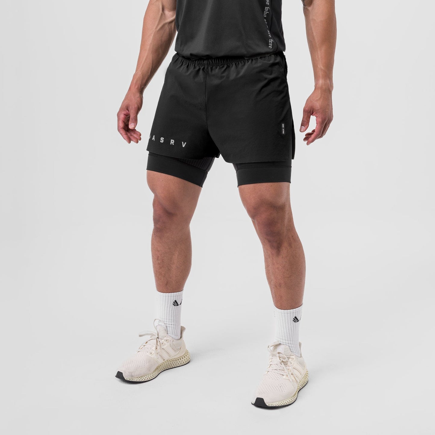 0752. Ripstop 3" High Split Liner Short Black/Black | ASRV discount