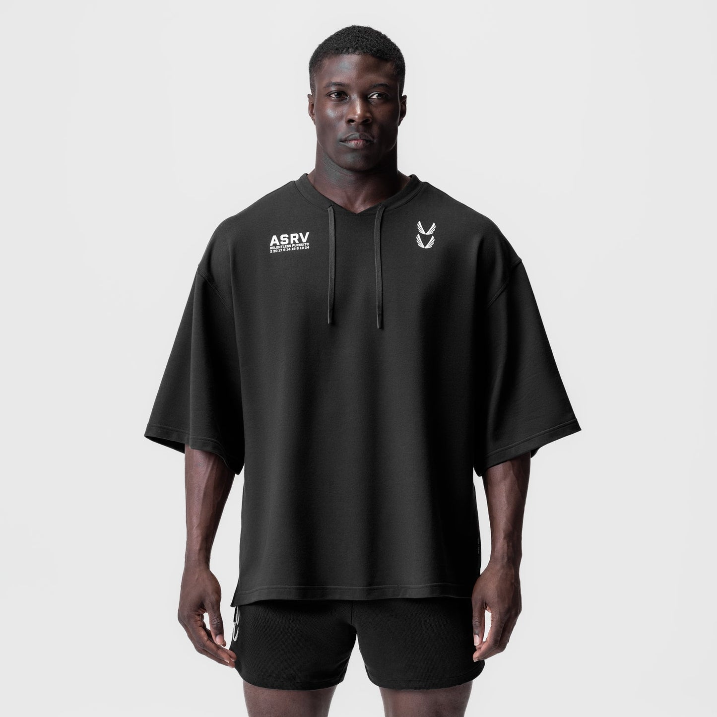 0945. Micro-Terry Warm-Up Tee Black | ASRV for sale