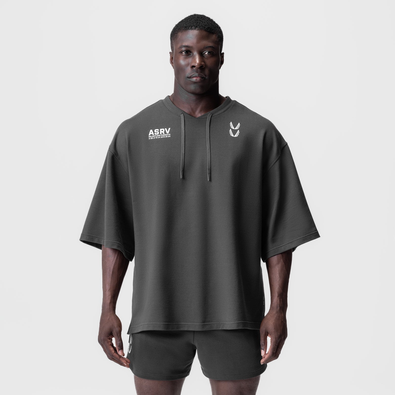 0945. Micro-Terry Warm-Up Tee Space Grey | ASRV discount