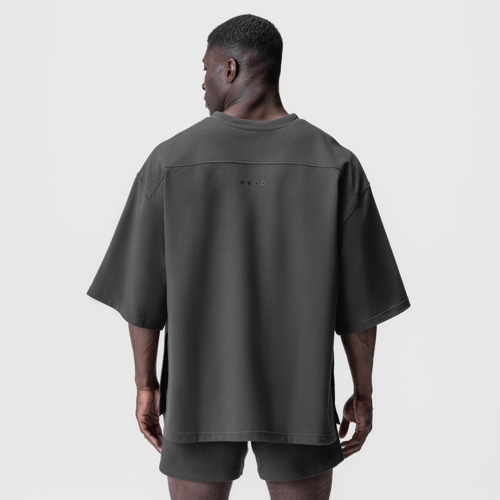 0945. Micro-Terry Warm-Up Tee Space Grey | ASRV discount