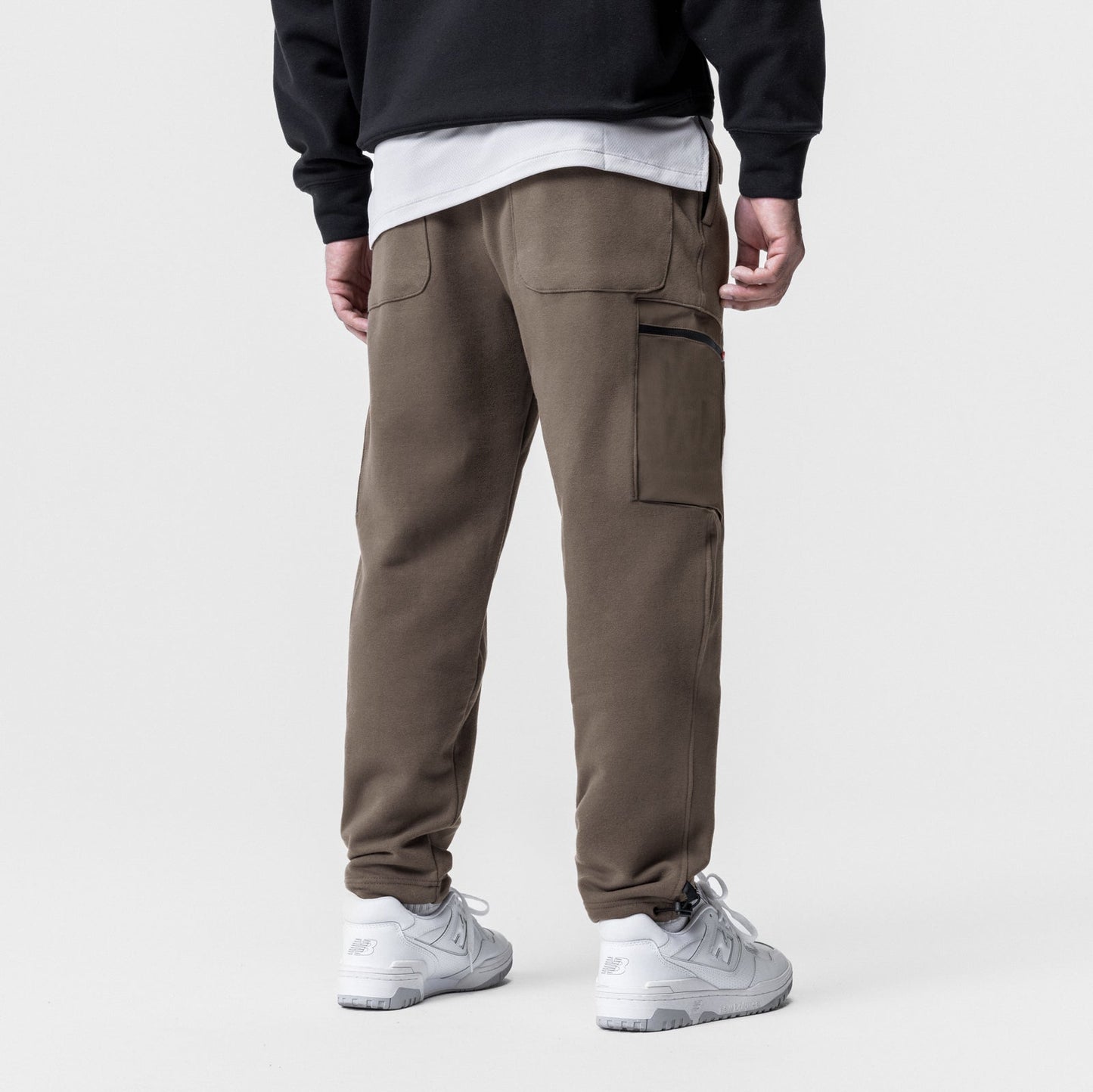 0736. Tech-Terry™ Cinch Cargo Jogger Deep Taupe | ASRV US