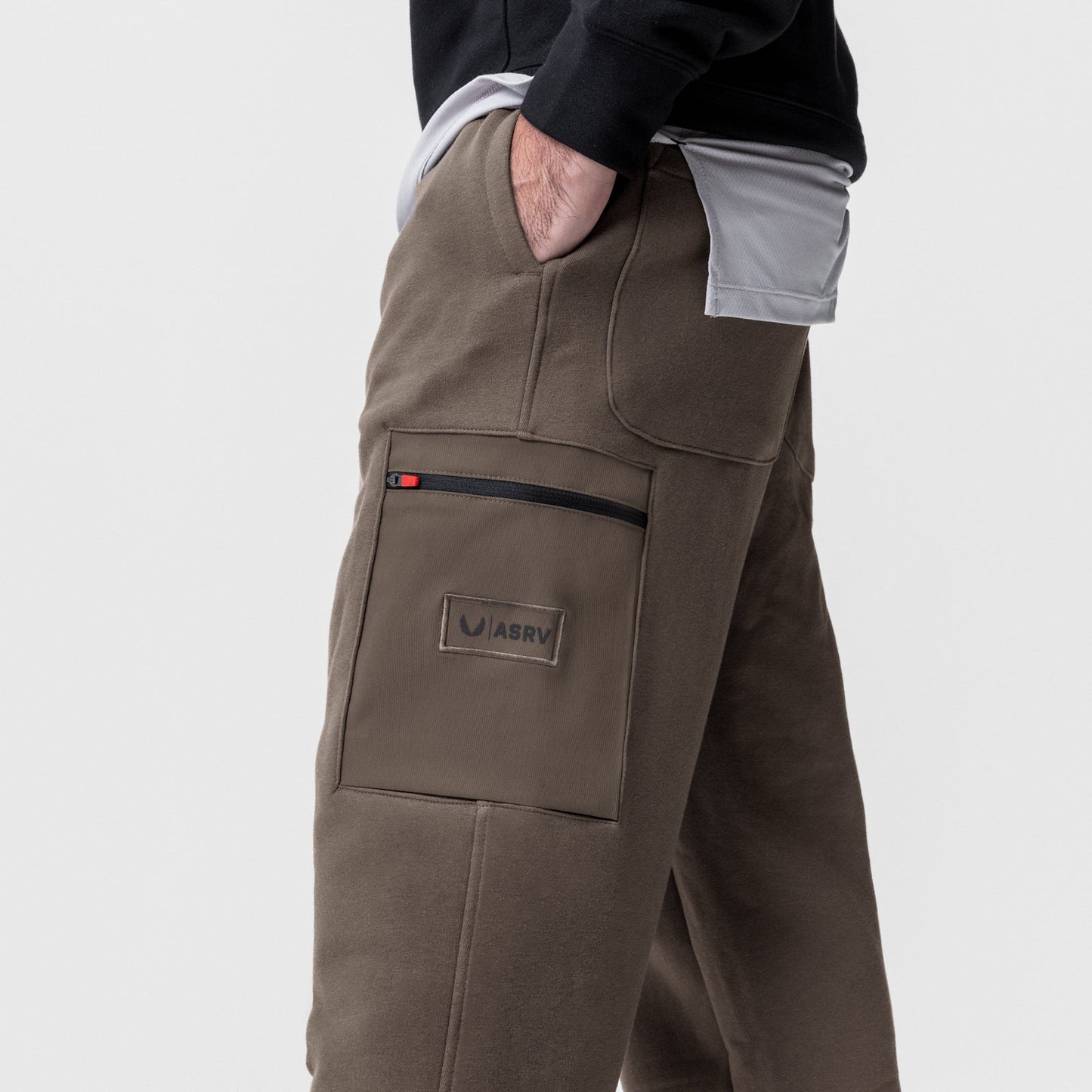 0736. Tech-Terry™ Cinch Cargo Jogger Deep Taupe | ASRV US