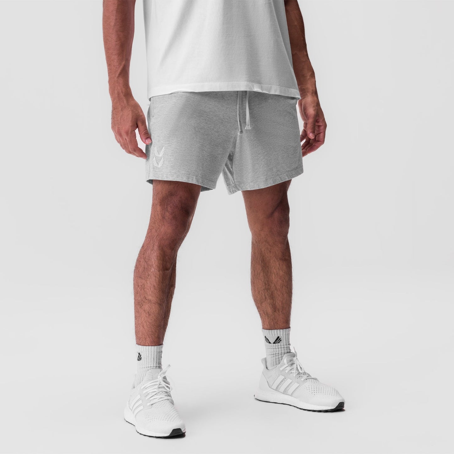 0849. Tech Essential™ Sweat Short Heather Grey | ASRV sale