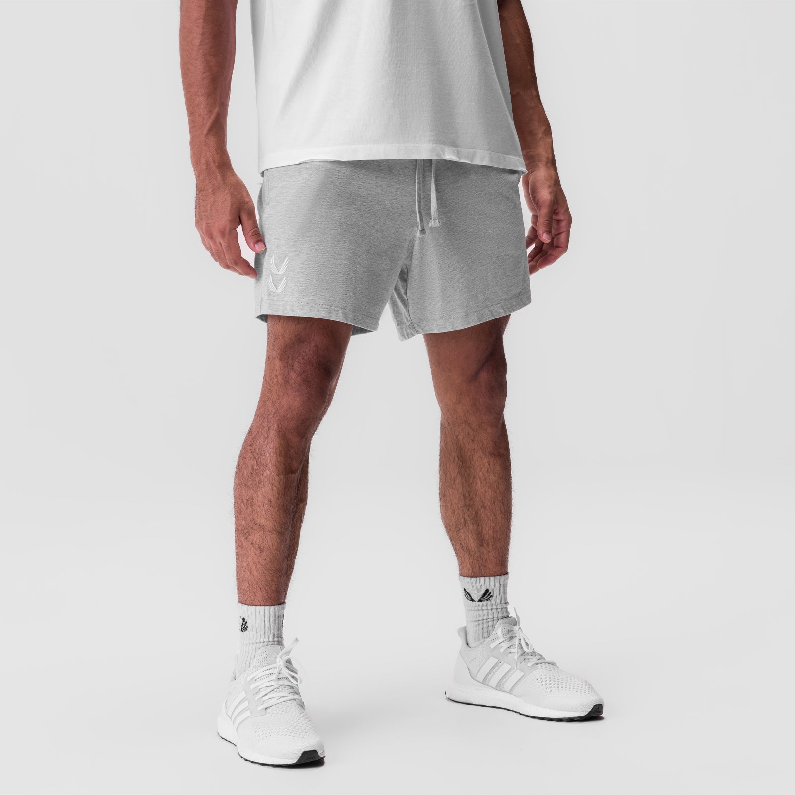 0849. Tech Essential™ Sweat Short Heather Grey | ASRV sale