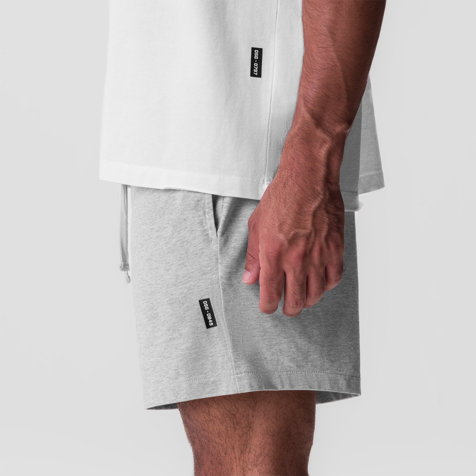 0849. Tech Essential™ Sweat Short Heather Grey | ASRV sale