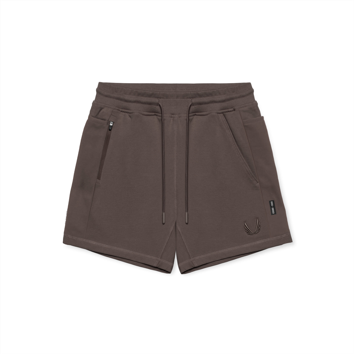 0867. Tech-Terry™ Sidelock Sweat Short Deep Taupe | ASRV for sale