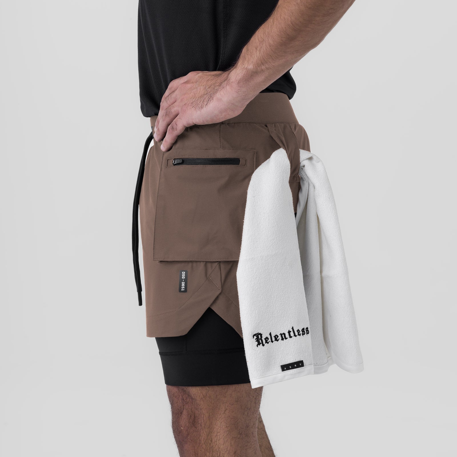 0651. Tetra-Lite® 5" Liner Cargo Short Deep Taupe | ASRV Discount
