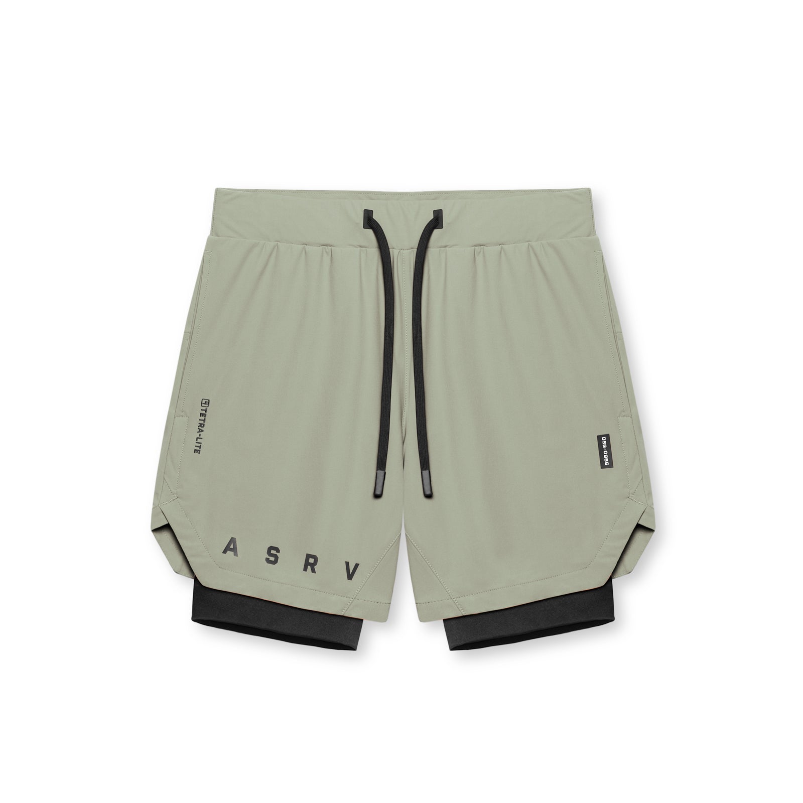 0866. Tetra-Lite® 7" Liner Short Sage "ASRV"/Black | ASRV sale