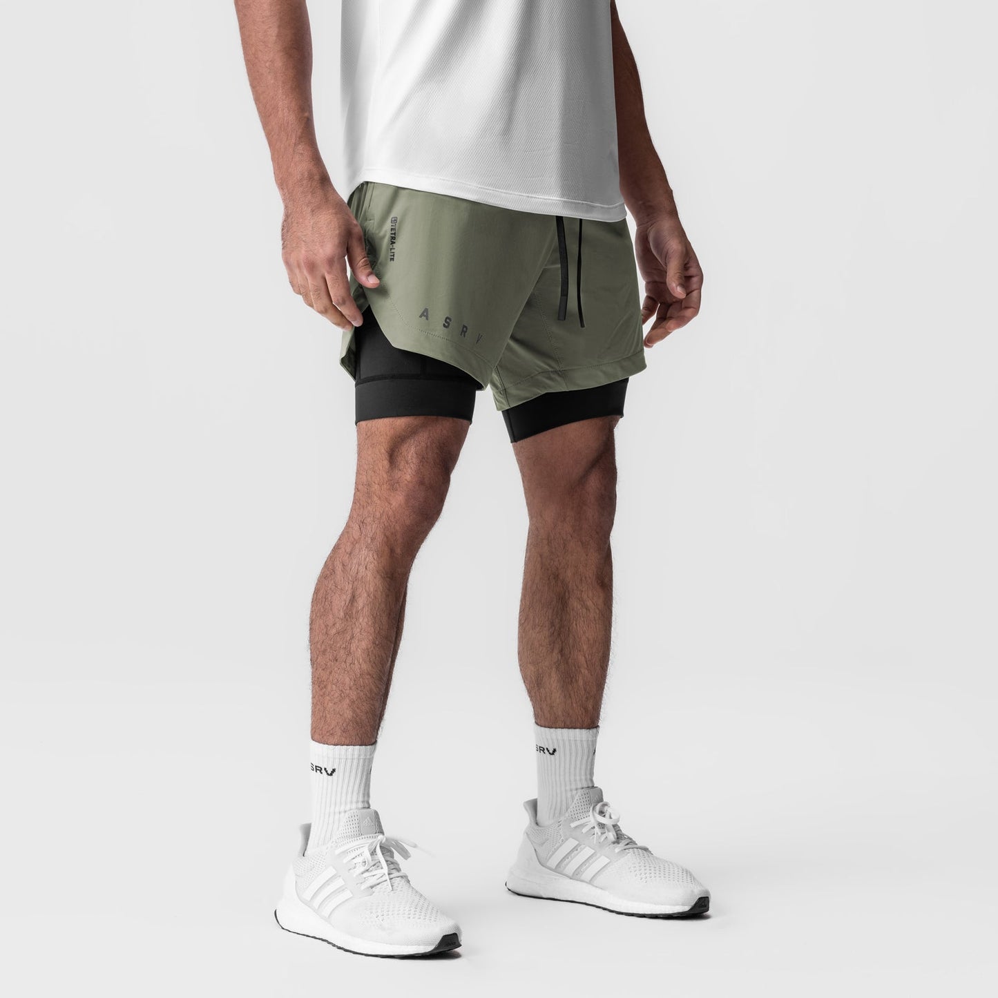 0866. Tetra-Lite® 7" Liner Short Sage "ASRV"/Black | ASRV sale