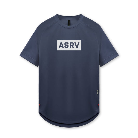 0660. AeroSilver® Established Tee Navy "Box Logo" | ASRV Online