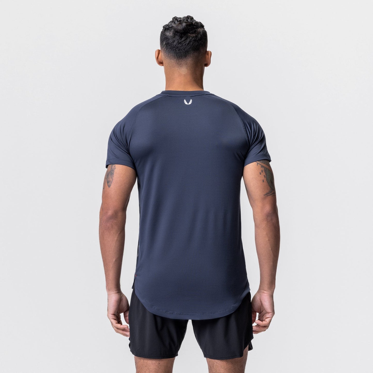 0660. AeroSilver® Established Tee Navy "Box Logo" | ASRV Online