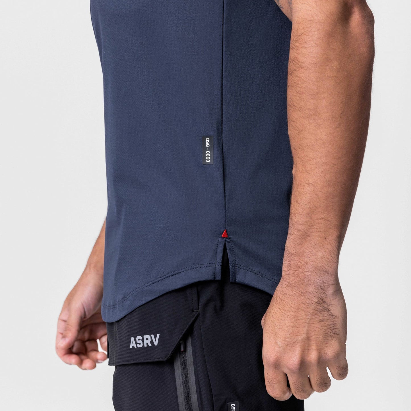 0660. AeroSilver® Established Tee Navy "Box Logo" | ASRV Online