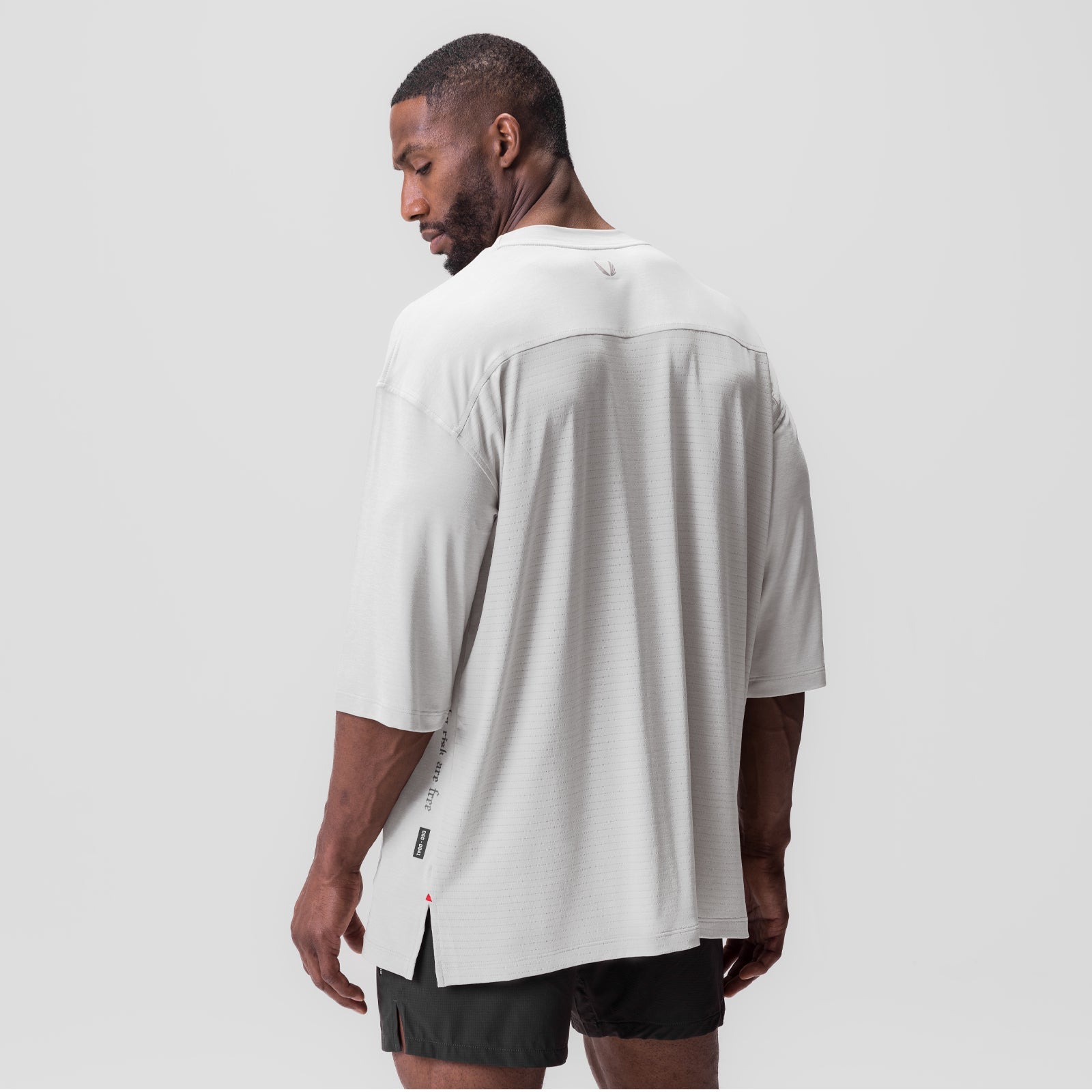 0841. 3D-Lite® 2.0 3/4-Sleeve Oversized Tee White "OTWR" | ASRV on sale