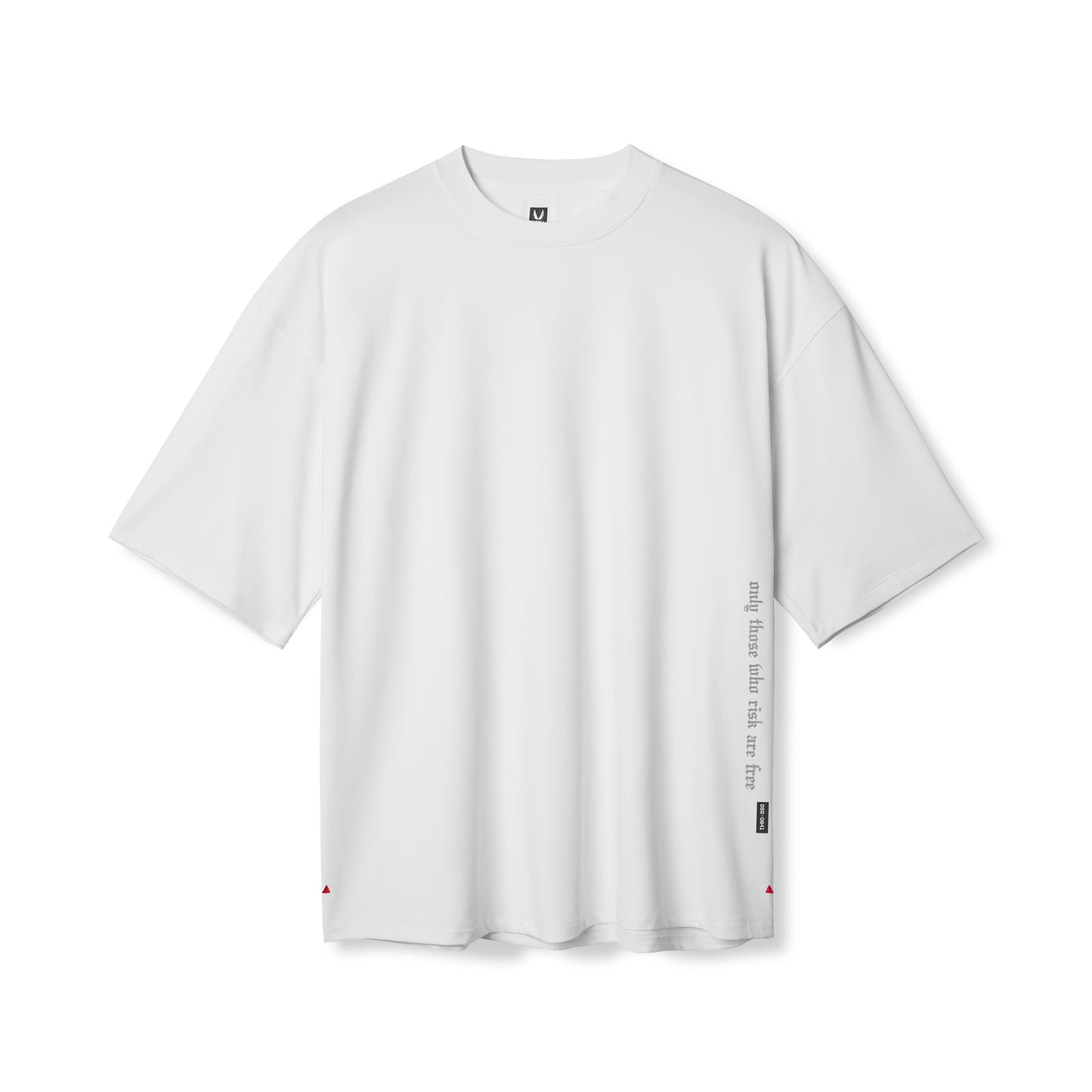0841. 3D-Lite® 2.0 Lycra® 3/4-Sleeve Oversized Tee White "OTWR" | ASRV Online