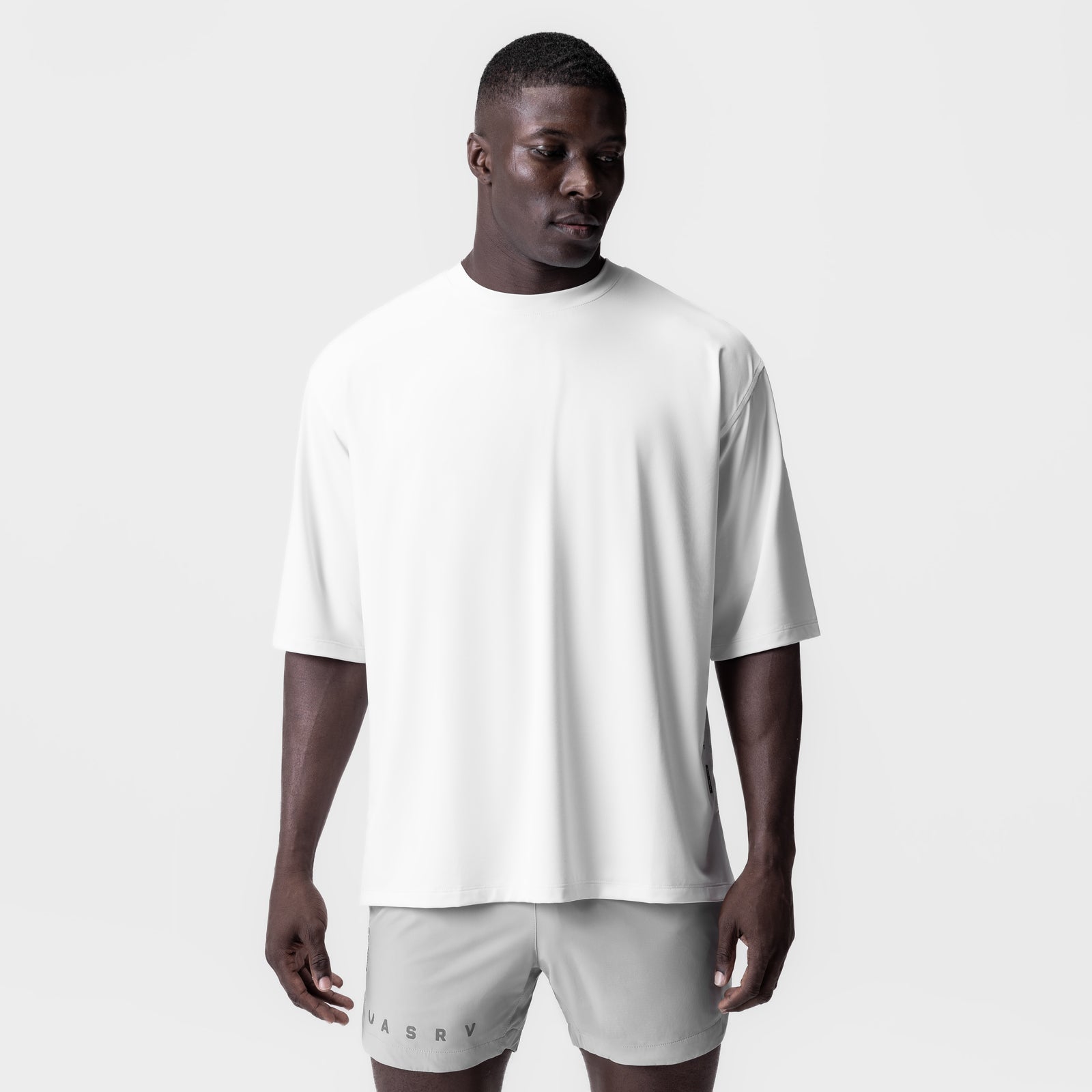 0841. 3D-Lite® 2.0 Lycra® 3/4-Sleeve Oversized Tee White "OTWR" | ASRV Online