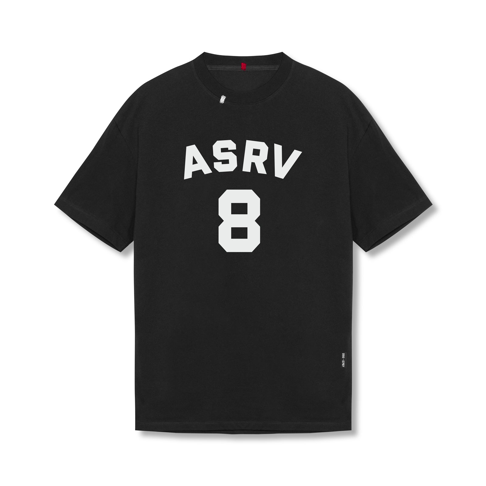 0797. Tech Essential™ Relaxed Tee Black "ASRV 8" | ASRV Discount