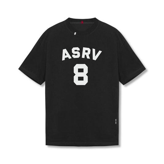 0797. Tech Essential™ Relaxed Tee Black "ASRV 8" | ASRV Discount