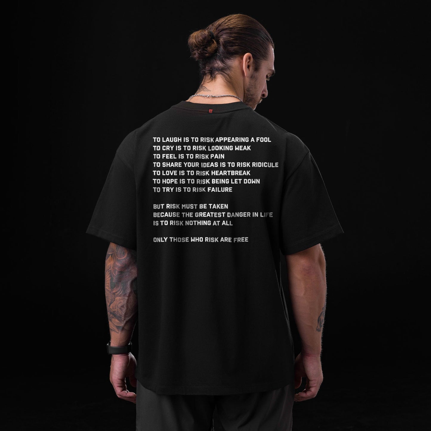 0797. Tech Essential™ Relaxed Tee Black "ASRV 8" | ASRV Discount
