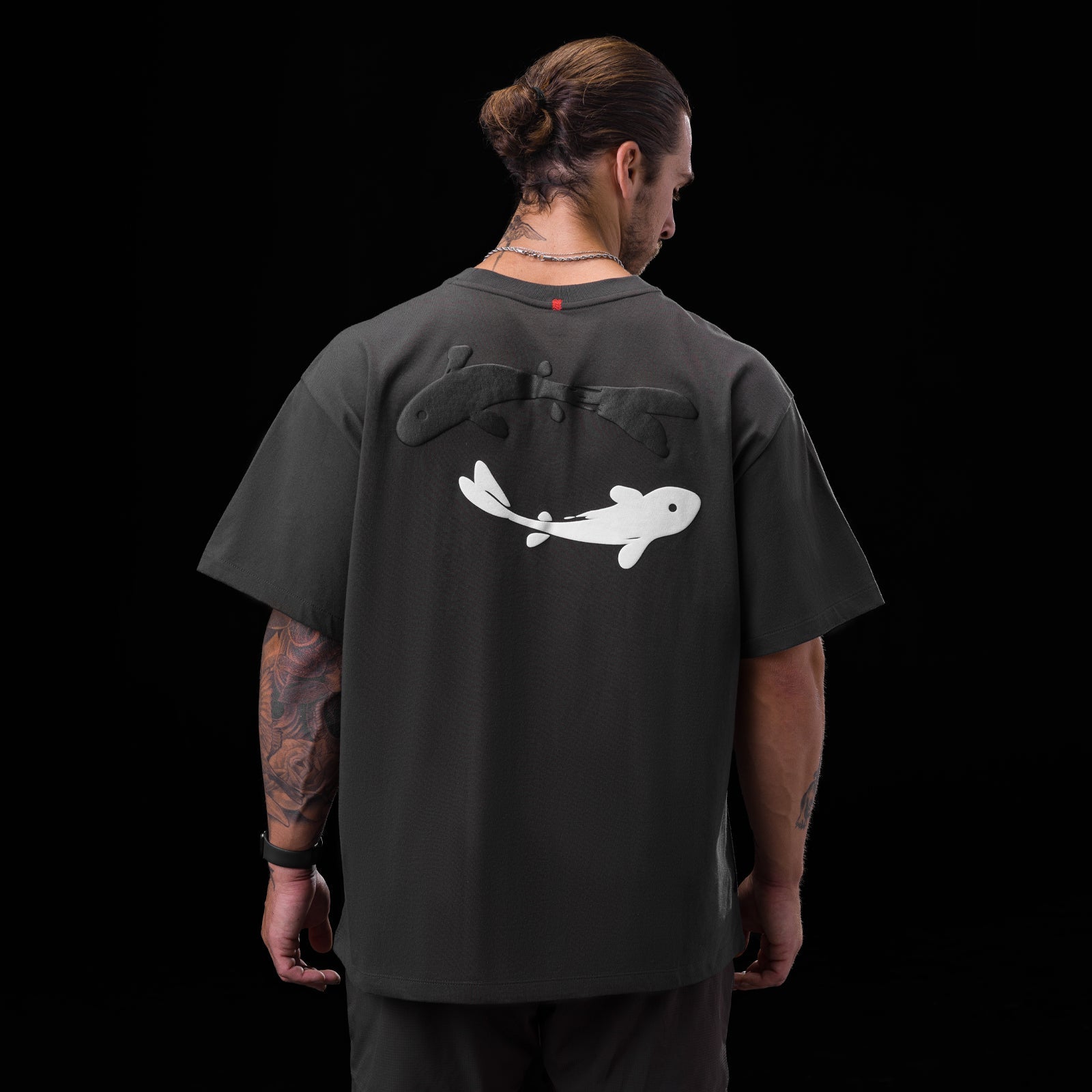 0797. Tech Essential™ Relaxed Tee Space Grey "Koi" | ASRV near me