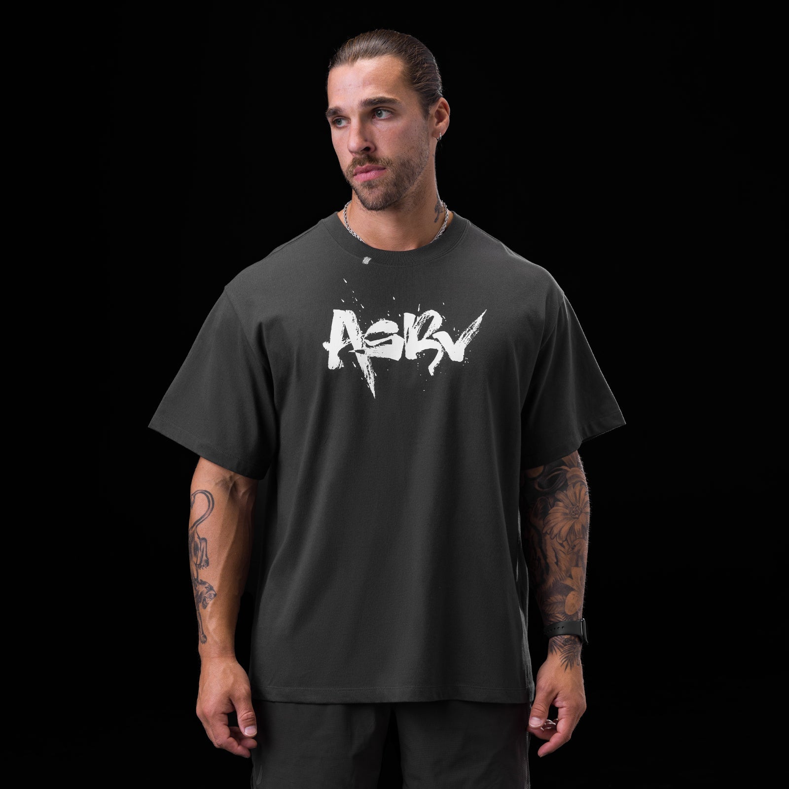 0797. Tech Essential™ Relaxed Tee Space Grey "Koi" | ASRV near me