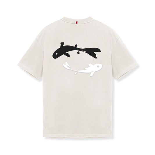 0797. Tech Essential™ Relaxed Tee Stone "Koi" | ASRV sale