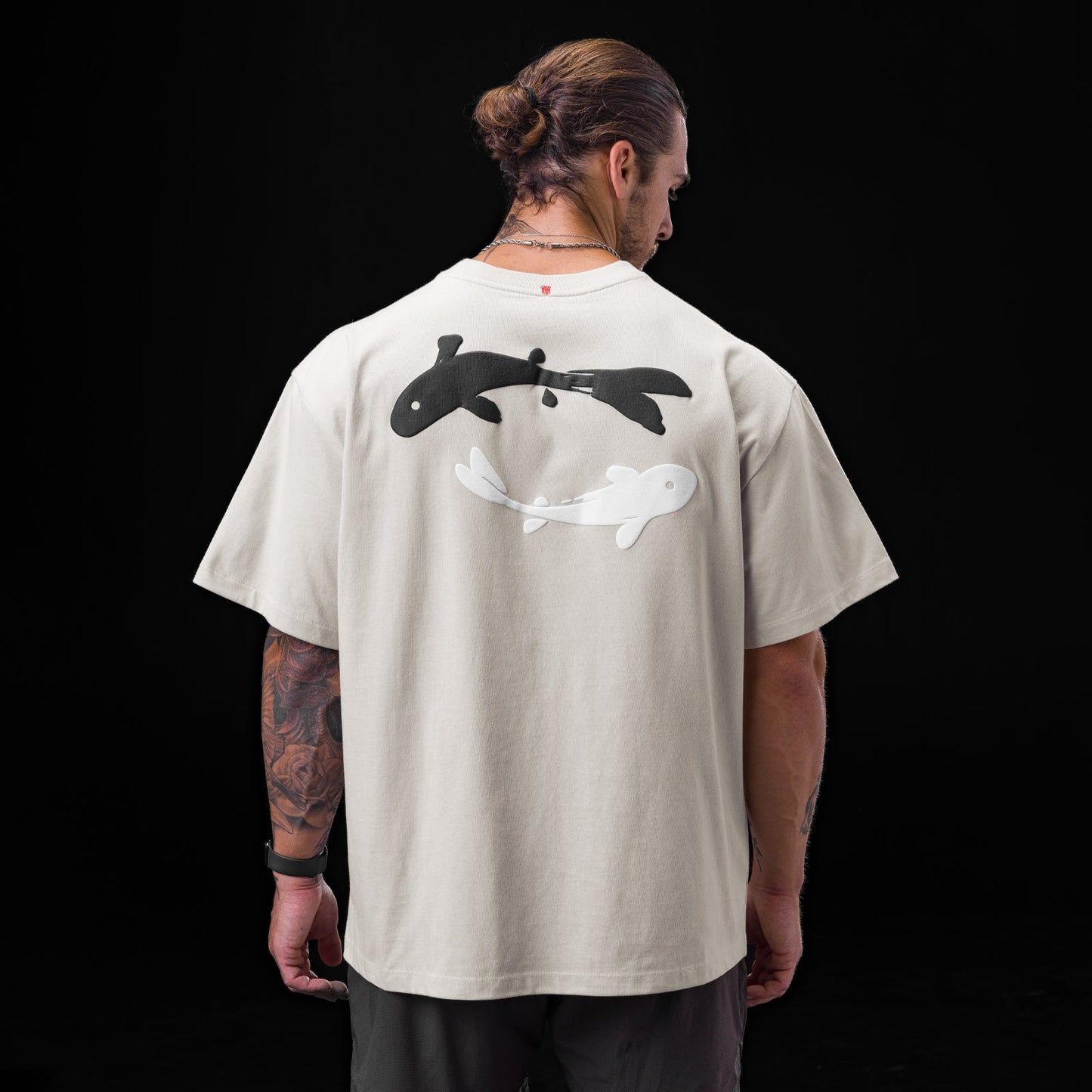 0797. Tech Essential™ Relaxed Tee Stone "Koi" | ASRV sale
