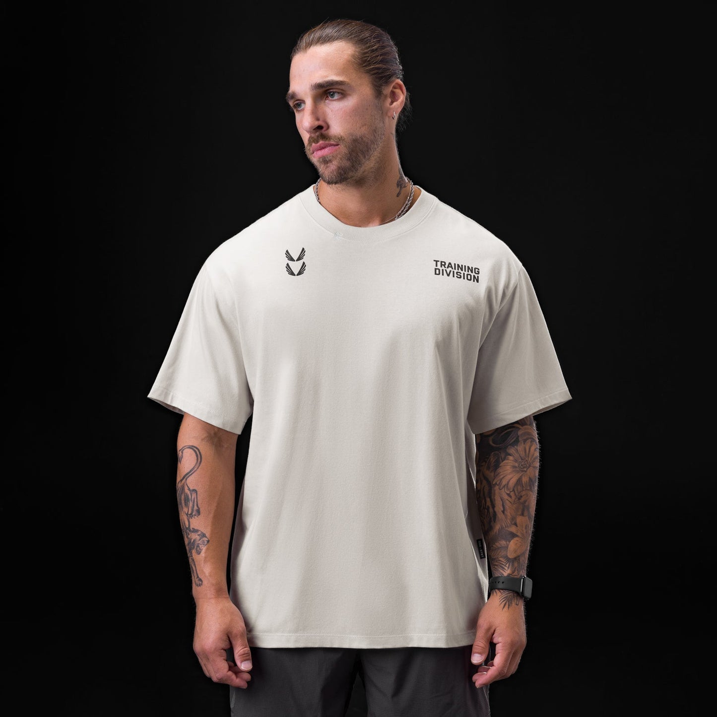 0797. Tech Essential™ Relaxed Tee Stone "TD" | ASRV for sale