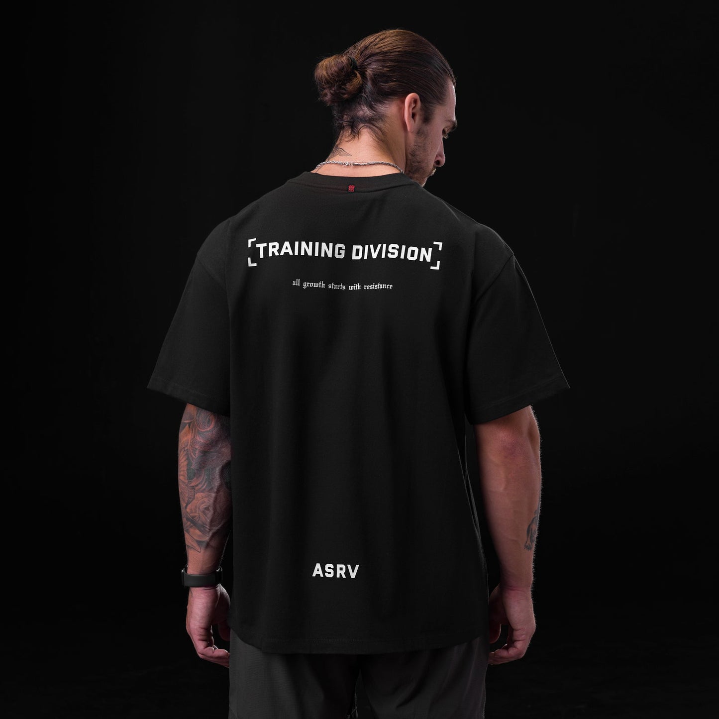 0797. Tech Essential™ Relaxed Tee Black "TD" | ASRV Online