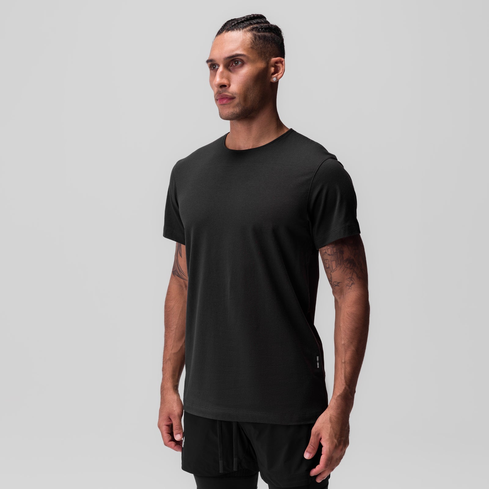 0846. CottonPlus™ Standard Mesh Back Tee Black | ASRV US