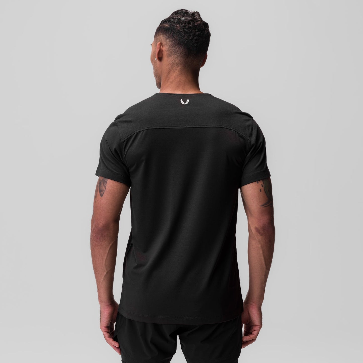 0846. CottonPlus™ Standard Mesh Back Tee Black | ASRV US