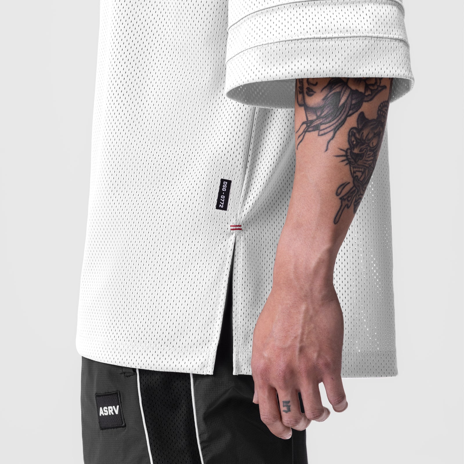 0772. SilverPlus™ Mesh Oversized Jersey White | ASRV sale
