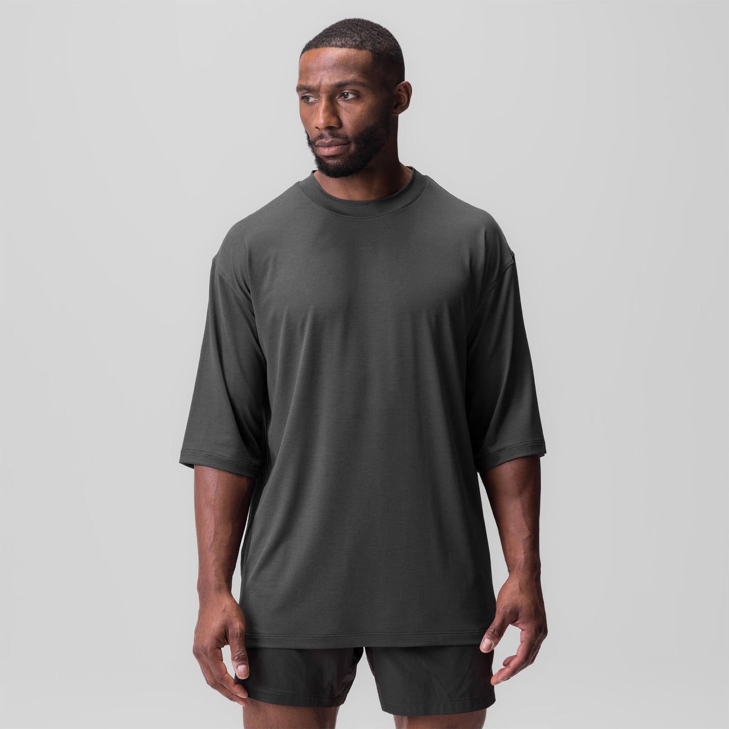 0841. 3D-Lite® 2.0 3/4-Sleeve Oversized Tee Space Grey "OTWR" | ASRV for sale