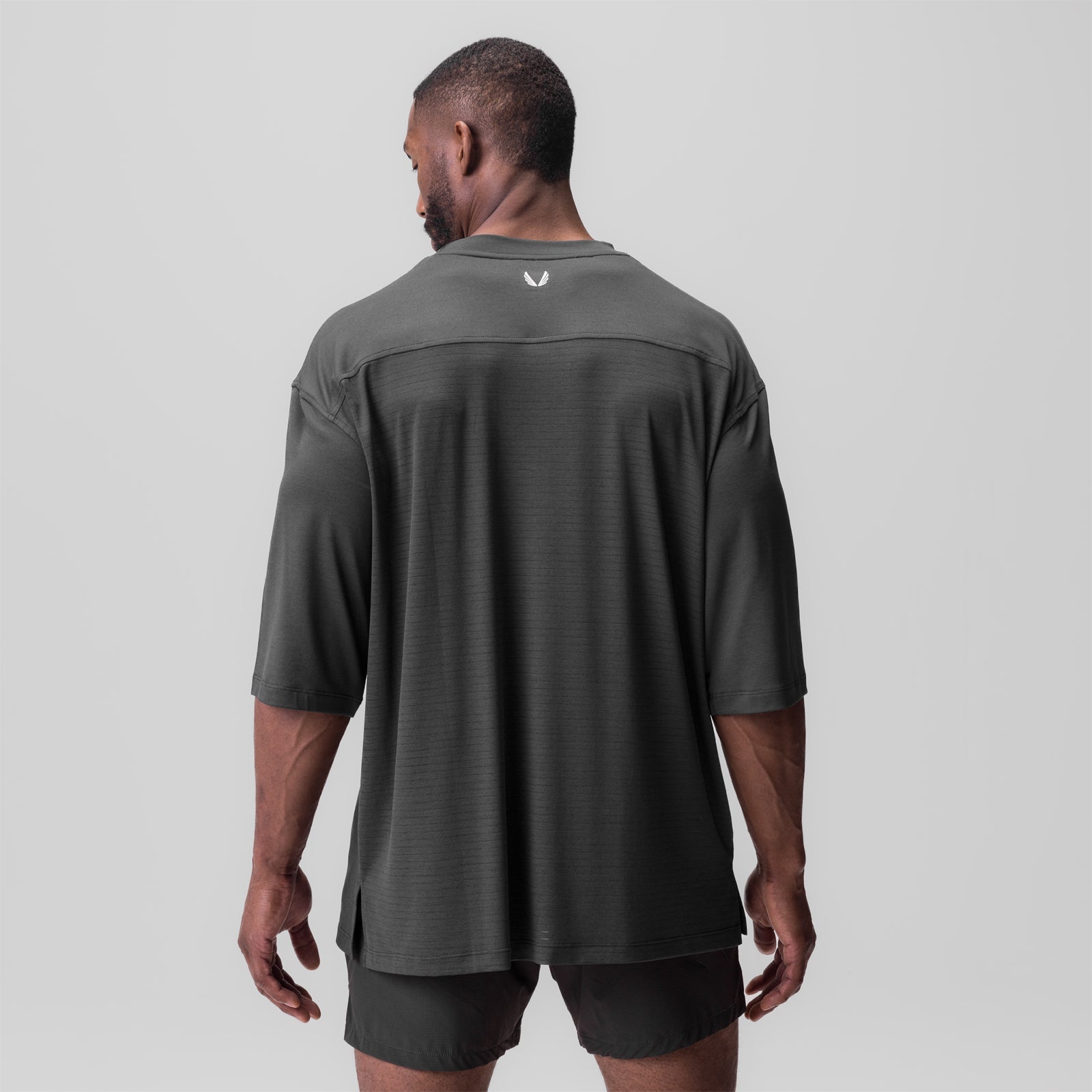 0841. 3D-Lite® 2.0 3/4-Sleeve Oversized Tee Space Grey "OTWR" | ASRV for sale