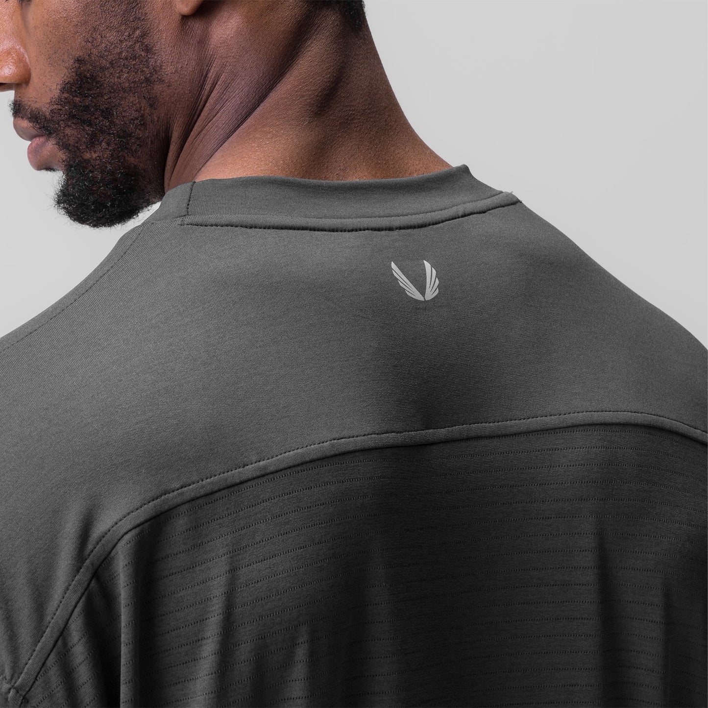 0841. 3D-Lite® 2.0 3/4-Sleeve Oversized Tee Space Grey "OTWR" | ASRV for sale