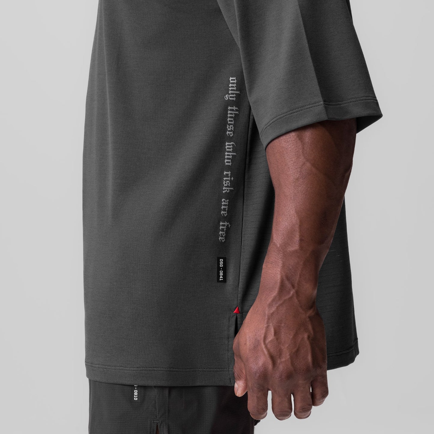 0841. 3D-Lite® 2.0 3/4-Sleeve Oversized Tee Space Grey "OTWR" | ASRV for sale