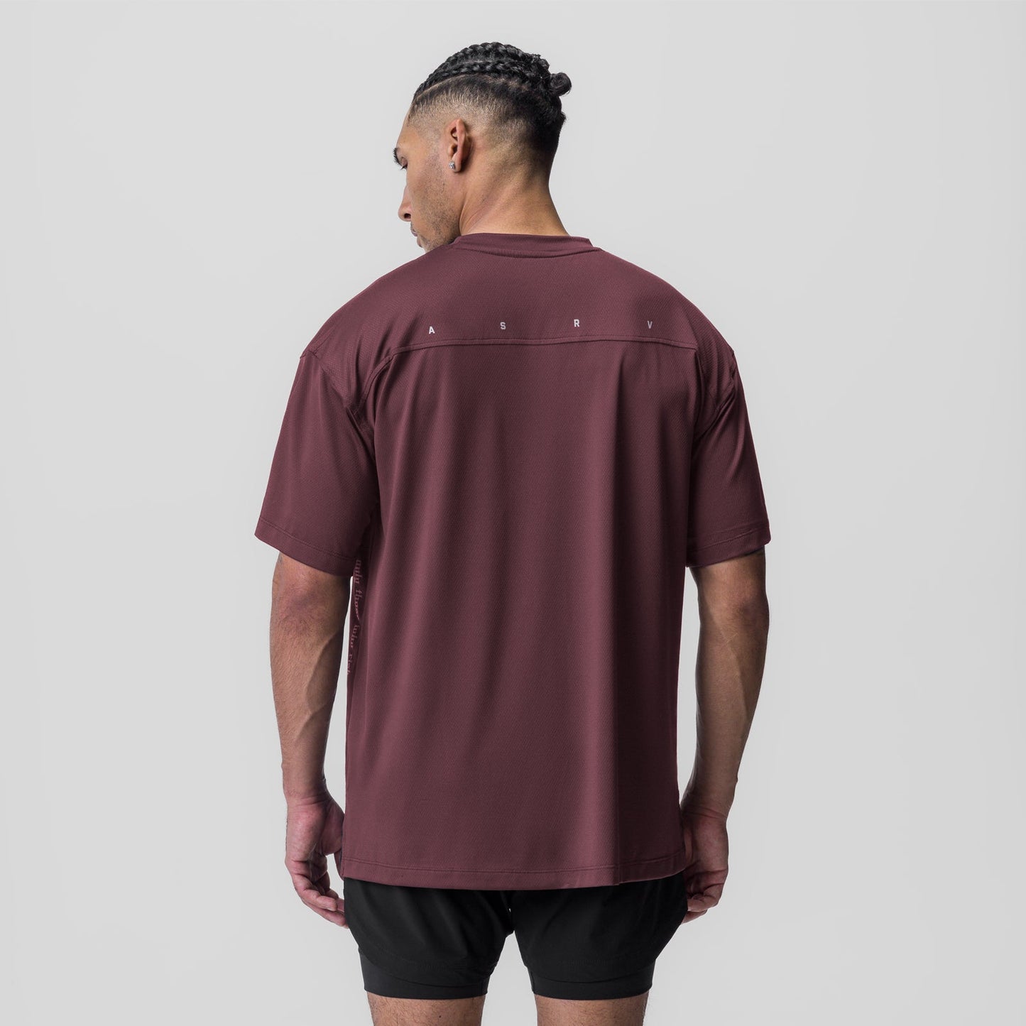 0822. AeroSilver® Oversized Tee Plum | ASRV discount