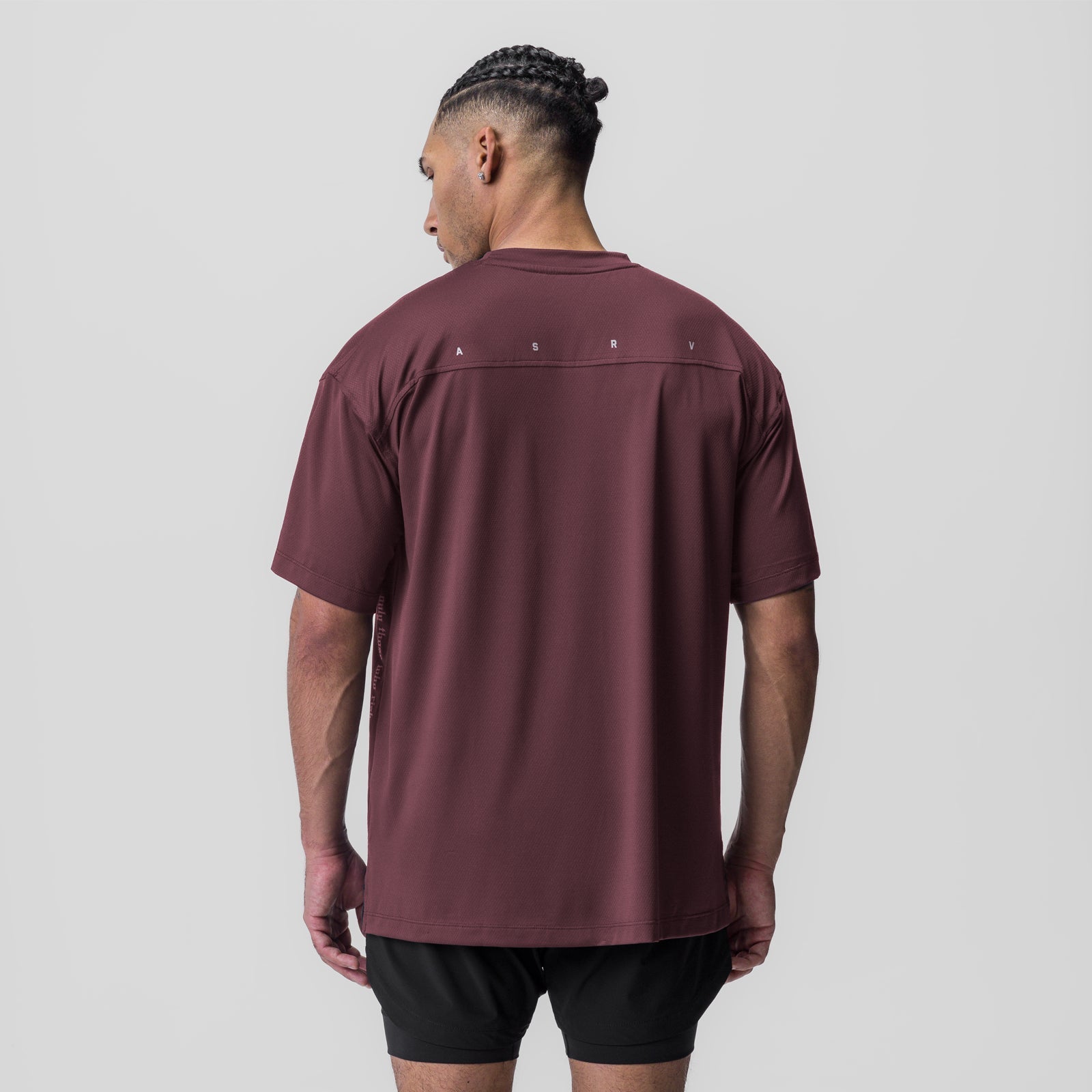 0822. AeroSilver® Oversized Tee Plum | ASRV discount