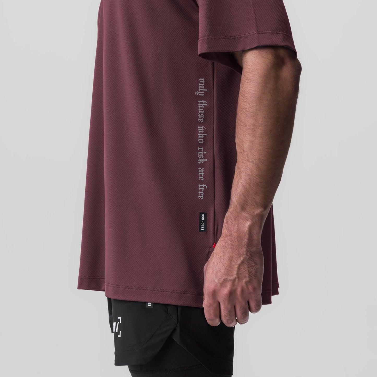 0822. AeroSilver® Oversized Tee Plum | ASRV discount