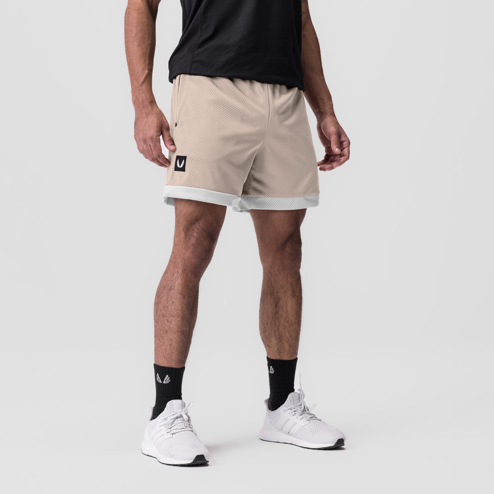 0795. SilverPlus™ Mesh Reversible Short Beige/White | ASRV Discount