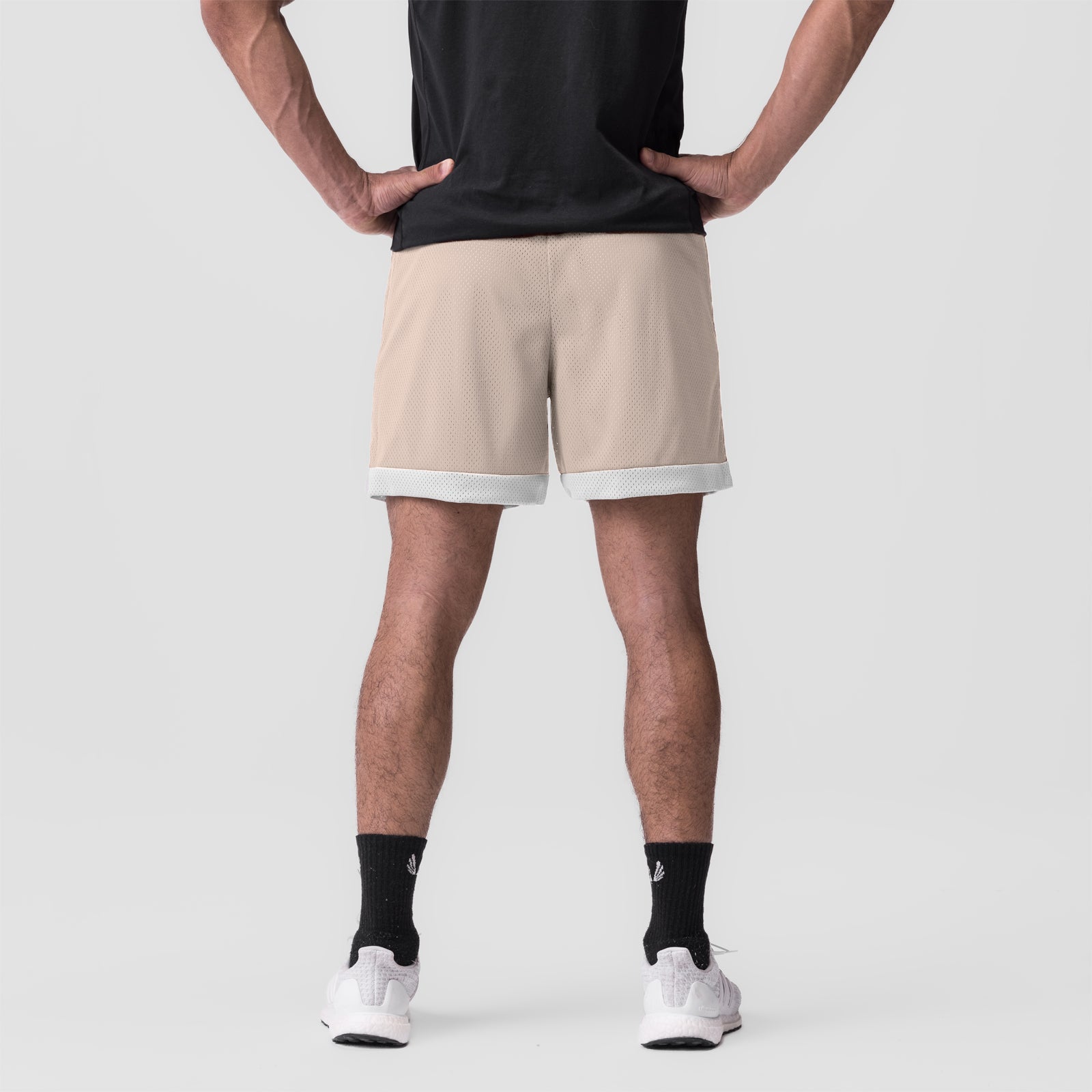 0795. SilverPlus™ Mesh Reversible Short Beige/White | ASRV Discount