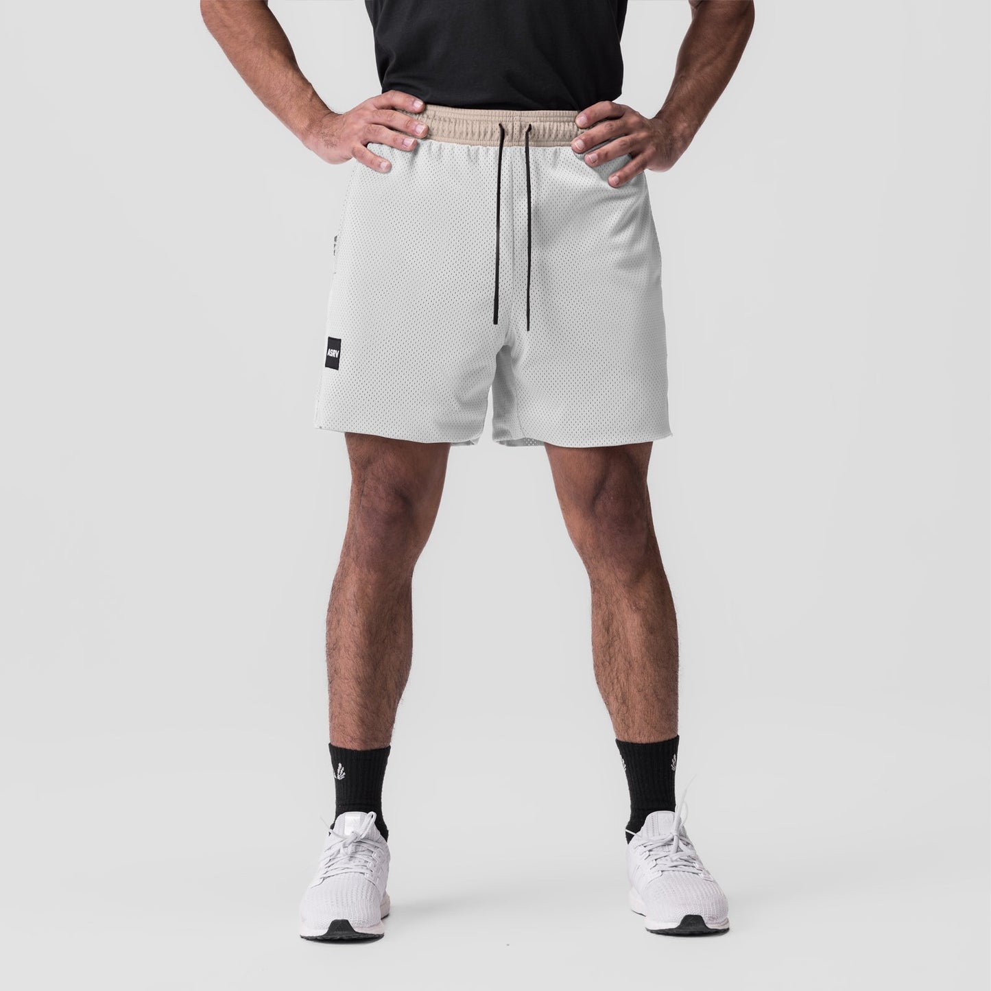 0795. SilverPlus™ Mesh Reversible Short Beige/White | ASRV Discount