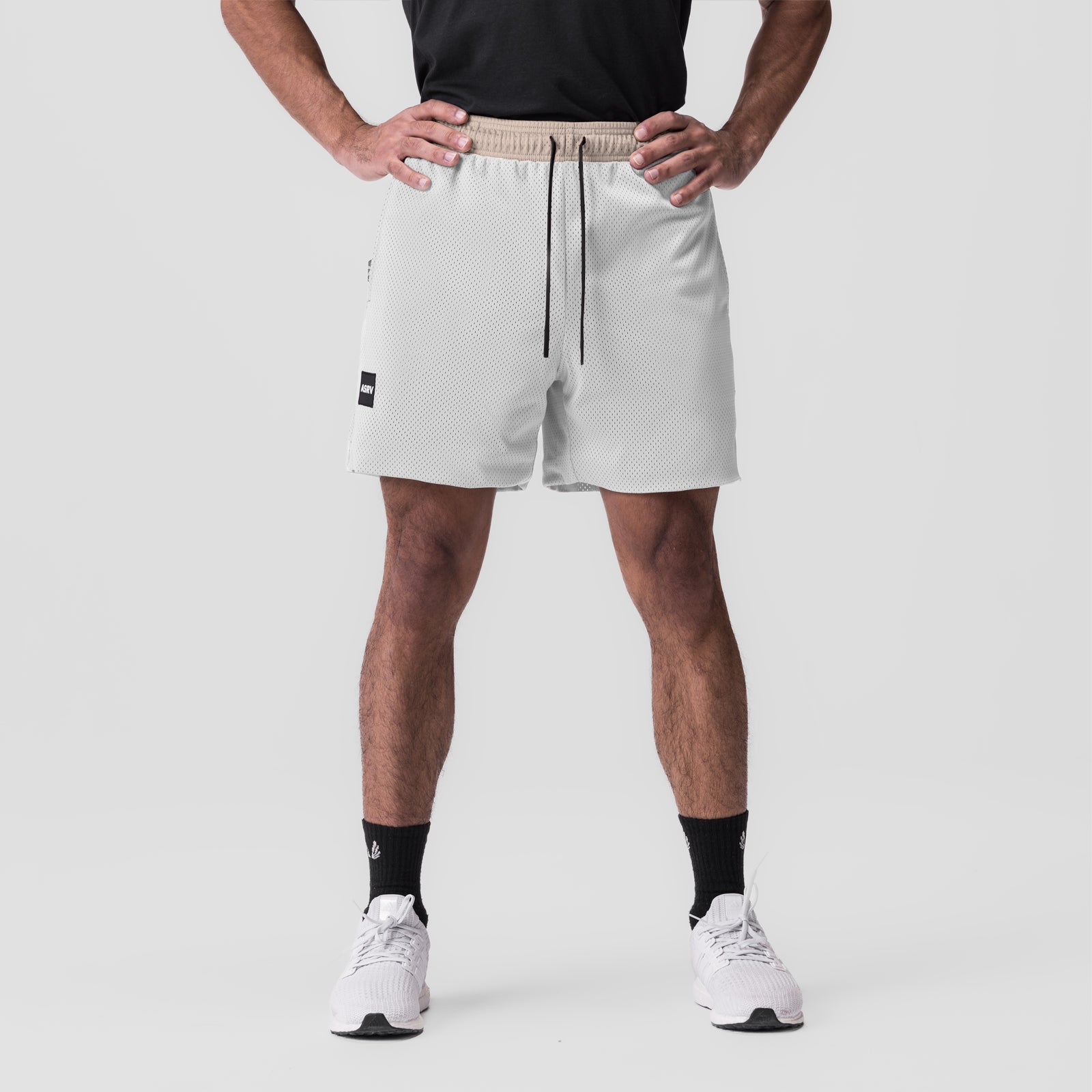 0795. SilverPlus™ Mesh Reversible Short Beige/White | ASRV Discount
