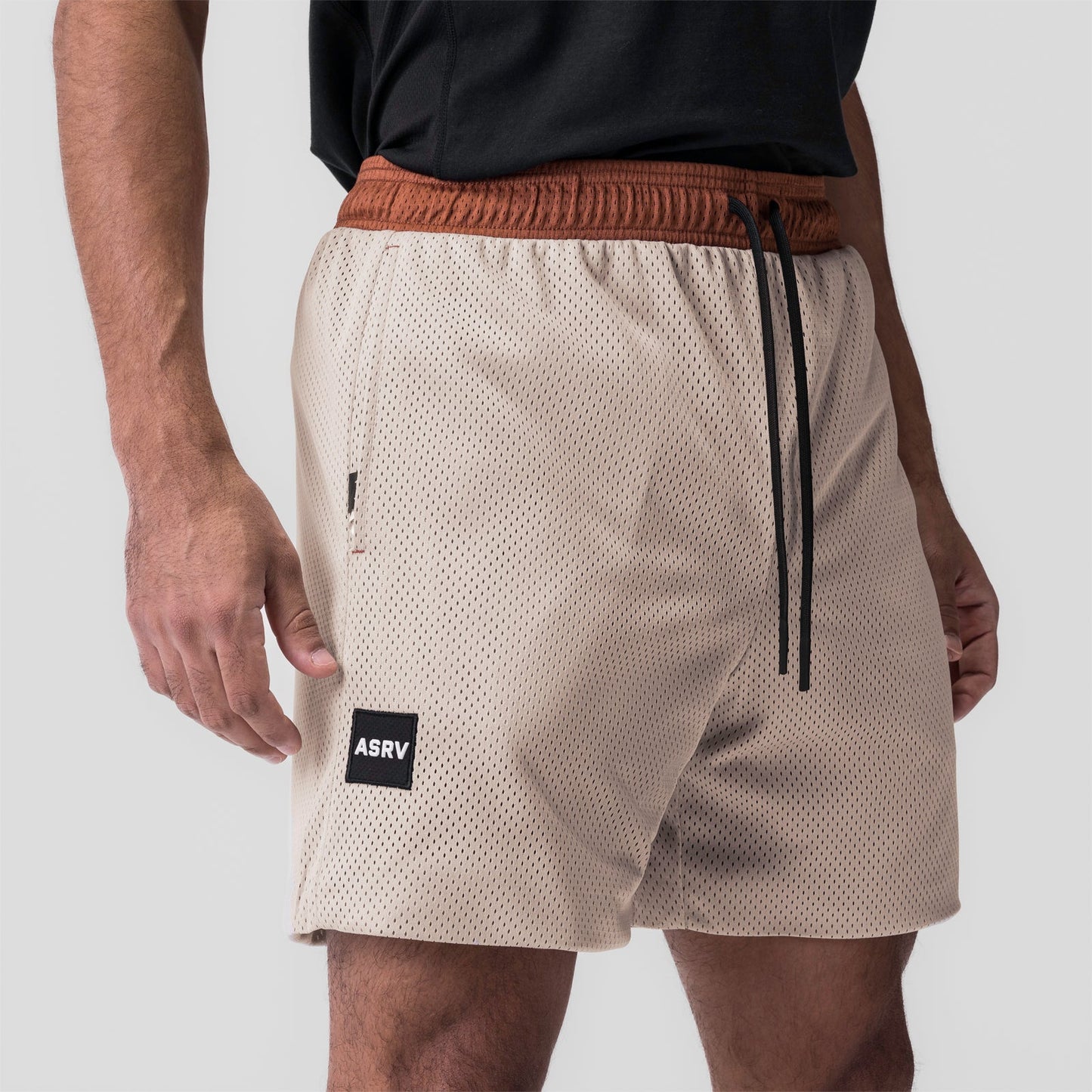 0795. SilverPlus™ Mesh Reversible Short Rust/Beige | ASRV near me