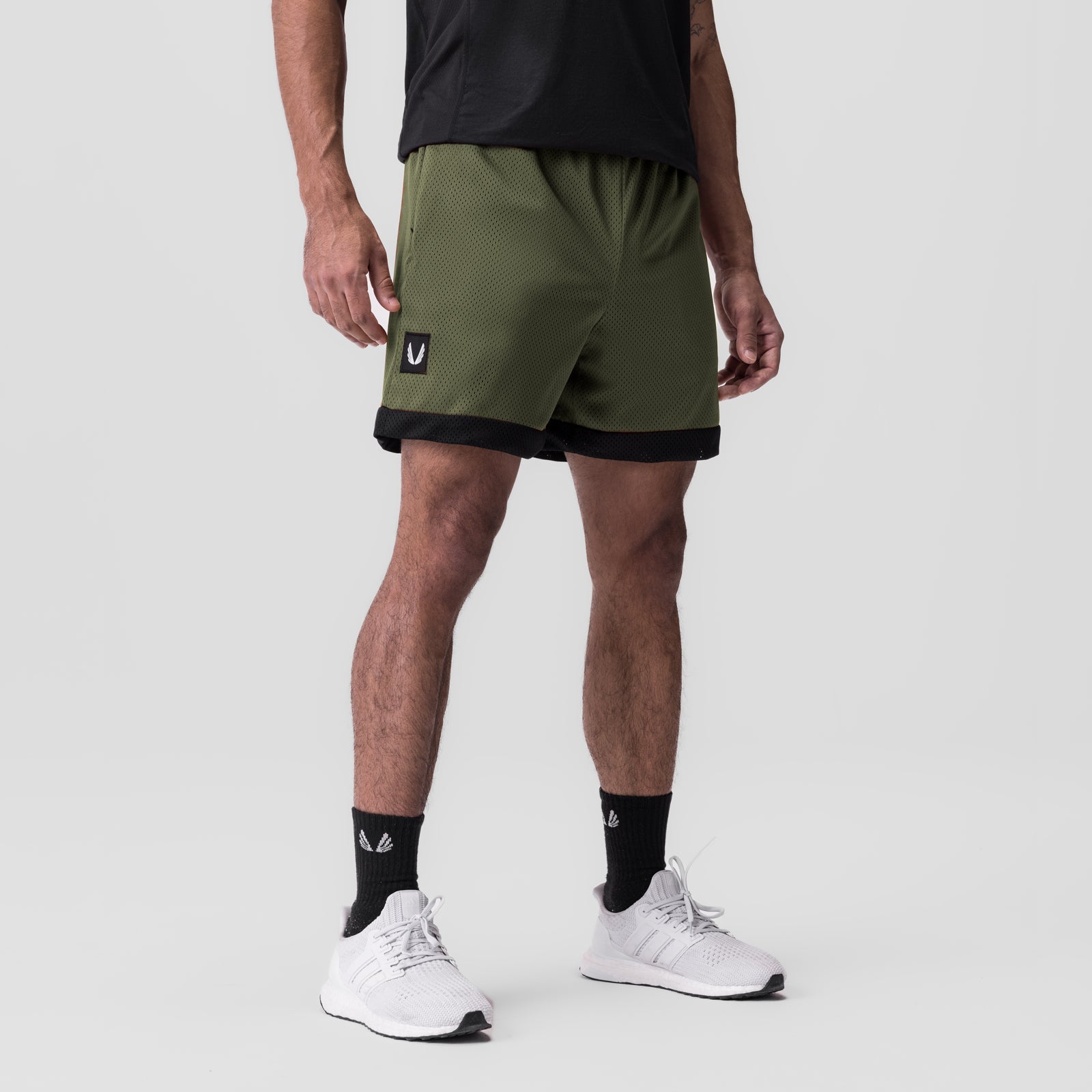 0795. SilverPlus™ Mesh Reversible Short Olive/Black | ASRV US