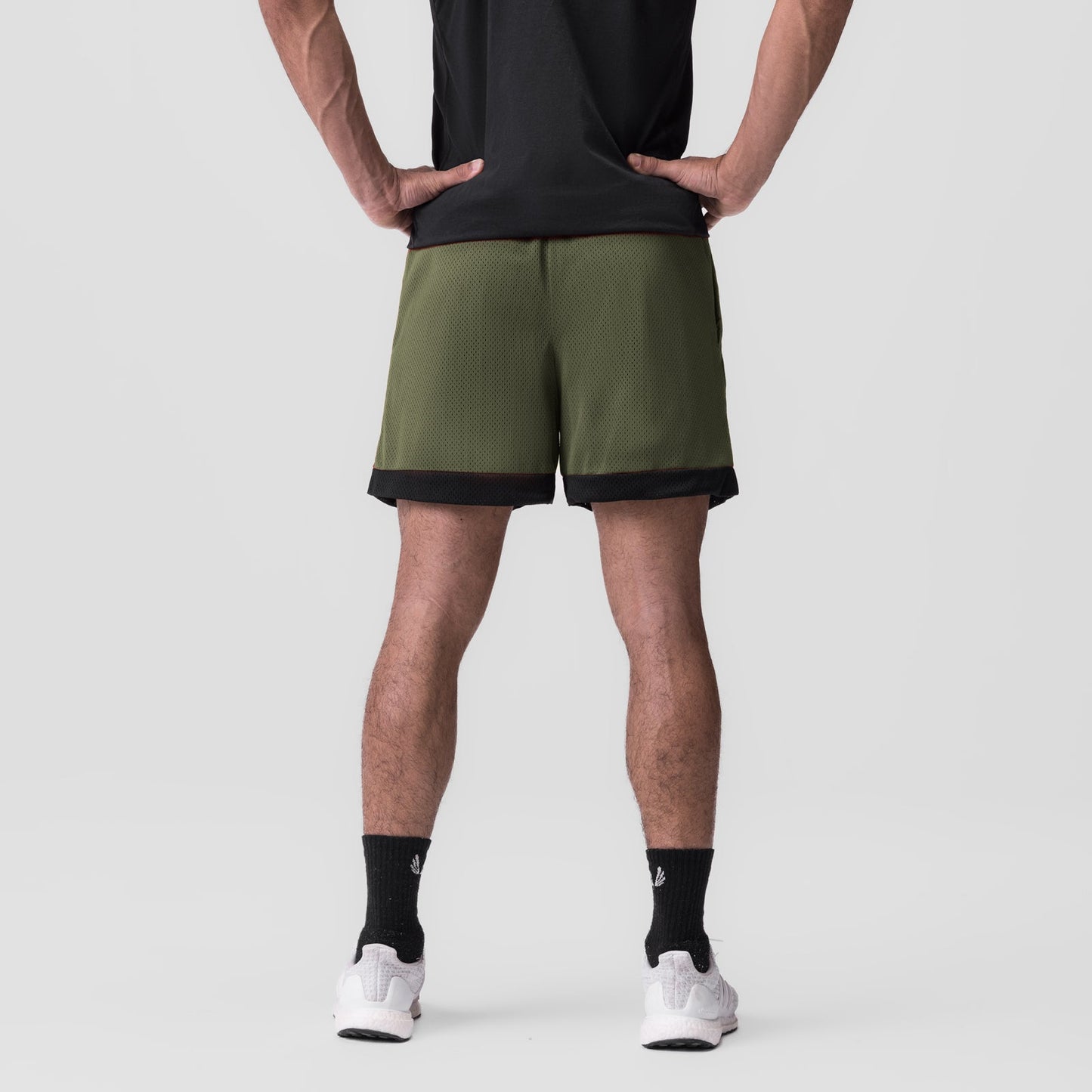 0795. SilverPlus™ Mesh Reversible Short Olive/Black | ASRV US