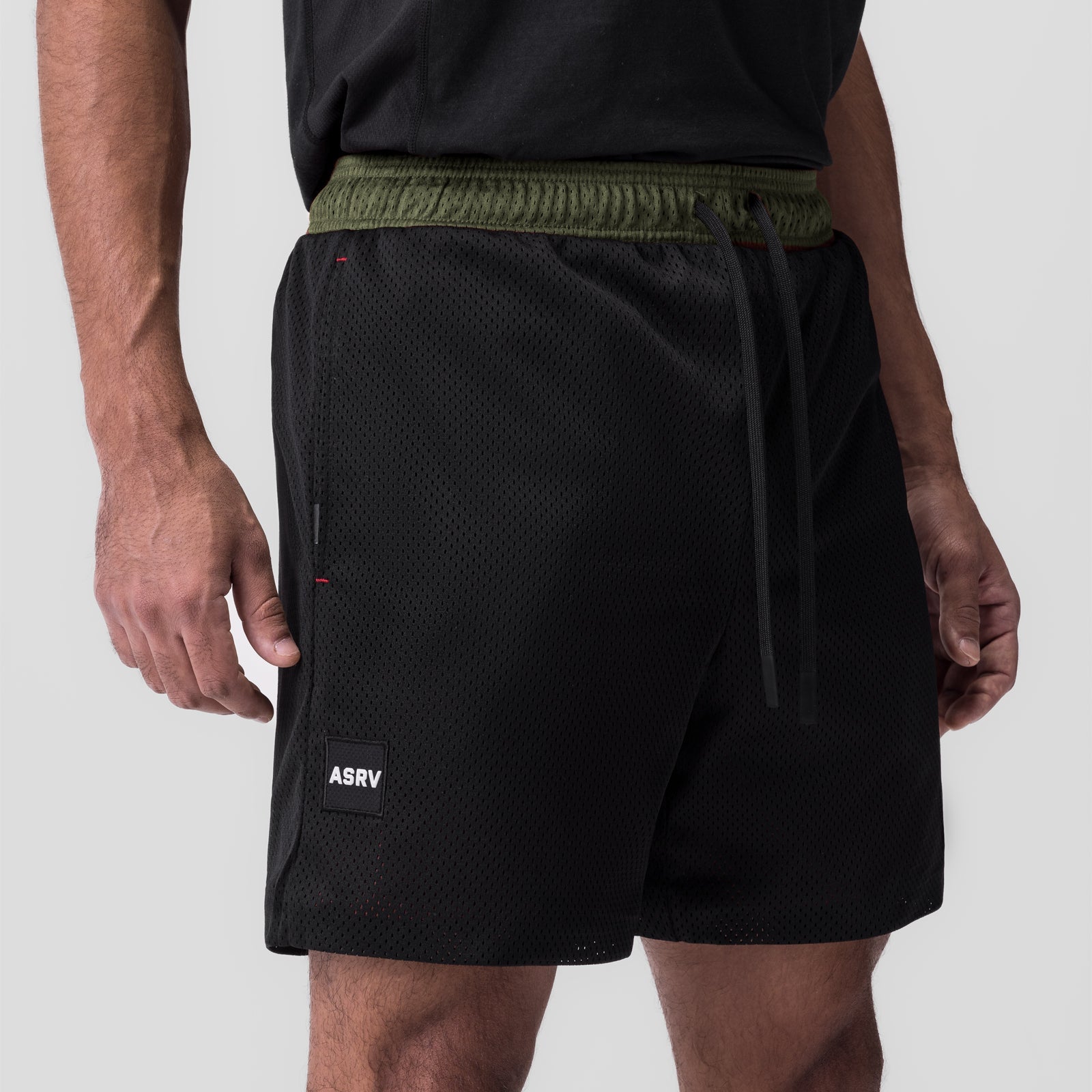 0795. SilverPlus™ Mesh Reversible Short Olive/Black | ASRV US